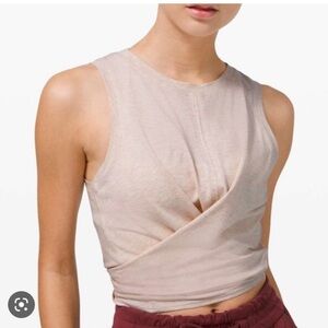 Lululemon Time To Restore Tank, Heathered Dune, 2